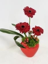 Flaming Hearts Floral Design