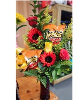 Flaming Hot  FLOWERS AND CHEETOS 