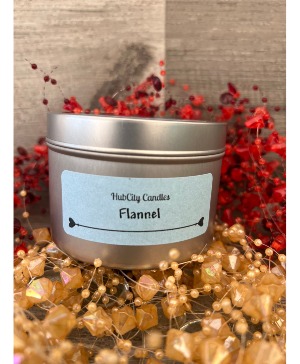 Flannel Candle Tin 