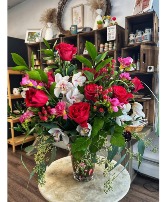 Flared Hearts Arrangement 