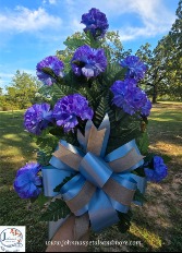 Flat Silk Funeral Spray  
