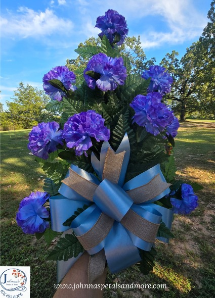 Flat Silk Funeral Spray