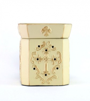 Fleur De Lis Brushed Gold Mixer Melt Warmer