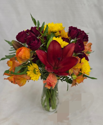 Flirty Fall Fresh Vase arrangement