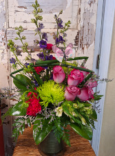 Flirty Fun mixed floral arrangement