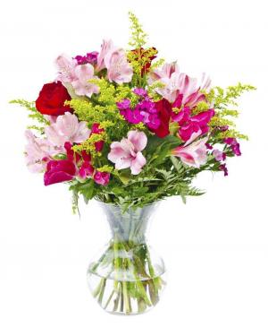 Vibrant Love Vase Arrangement