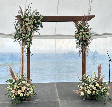 FLORAL ARBOR WEDDING CEREMONY ARBOR in Lewiston, ME | BLAIS FLOWERS & GARDEN CENTER