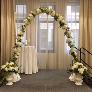 Floral Arch & Urns Wedding