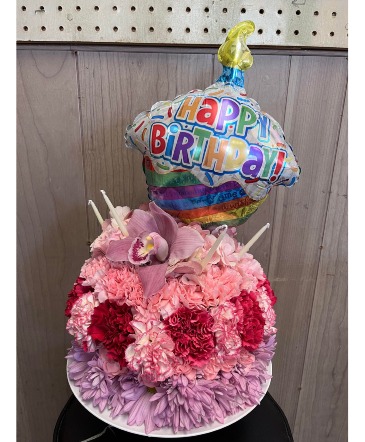 Floral Birthday Cake  Cake  in Sheboygan Falls, WI | Bloomin On Broadway LLC