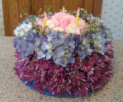 Floral Birthday Cake Cake of flowers