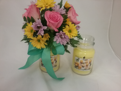 Floral candle Arrangement