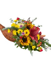 Floral Cornucopia Thanksgiving Arrangement 