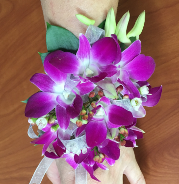 Floral Corsage With Dendrobium
