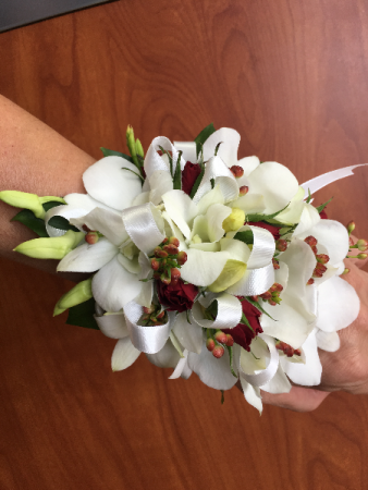 Floral Corsage with Dendrobium Orchids