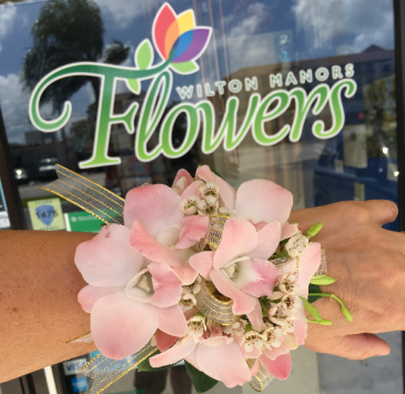 Floral Corsage with Dendrobium Orchids
