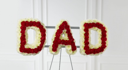 Floral Dad Letters Priced per Letters
