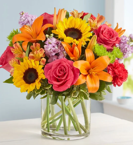 Floral Embrace Bright Bouquet