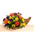 Floral Feast  Cornucopia Basket