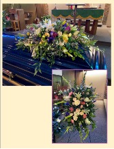 Floral Garden Inspired Funeral Flowers