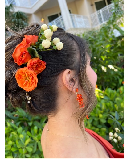 Floral Hair “Spray” Flower comb