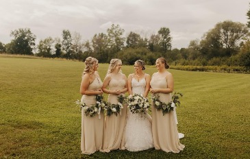 Floral Hoops Bridesmaids Bouquets in Trenton, ON | Designs by Alexis Rose