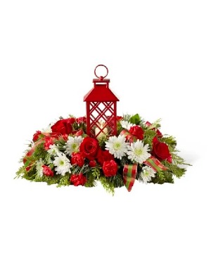 Floral Lantern Centerpiece Centerpiece