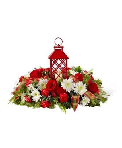 Floral Lantern Centerpiece Centerpiece