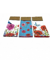 Floral printed tea towels  Giftware each so.d separately 