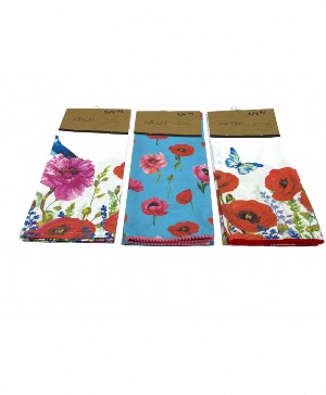 Floral printed tea towels  Giftware each so.d separately 