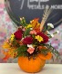 Floral Pumpkin  Fresh fall flowers arranged in areal pumpkin 