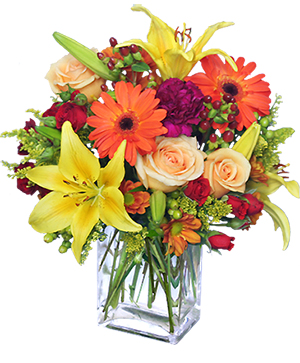 Bring On The Happy Vase of Flowers in San Antonio, TX - FLOWER ME FLORIST