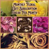 FLORAL SUBSCRIPTION $100/MONTH 