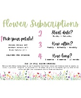 Floral Subscripton - Custom Designed  