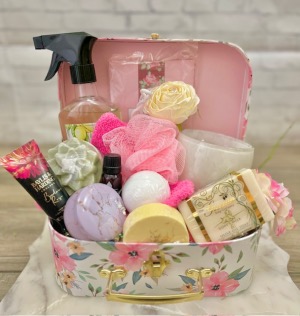 Floral Pampered suitcase  