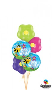 Floral well wishes balloons