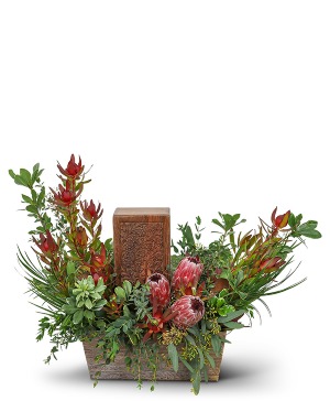 Floral Wilderness Cremation Tribute Sympathy Arrangement