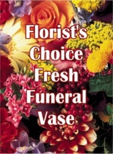 Florist choice funeral arrangement Vased or basket