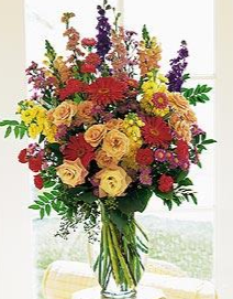 FLORIST DESIGN VASE ARRANGEMENT (FLOWERS VARY) GORGEOUS ARTISTIC DESIGNED