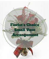 Florists Choice Christmas Vase (small) 