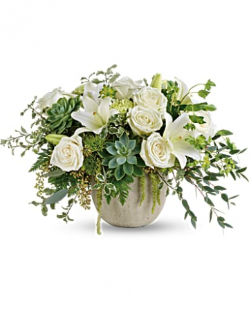 Flourishing Beauty Arrangement Elegant White Blooms
