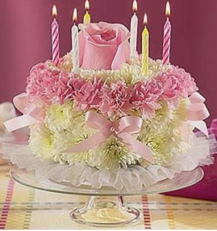 Flower Birthday Cake 