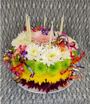 Flower Birthday Cake 