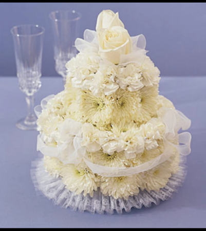 Flower Cake for Wedding Arrangement