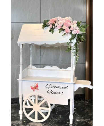 Rent Flower Cart  in Delray Beach, FL | Greensical Flowers Gifts &amp; Decor