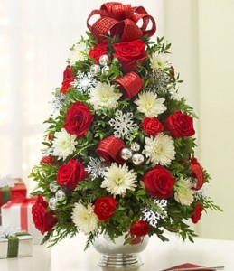 FLOWER CHRISTMAS TREE Centerpiece