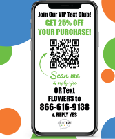 Flower code  QR code 