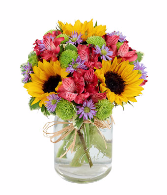 Flower Fields Mason Jar get well in Las Vegas, NV | Blooming Memory