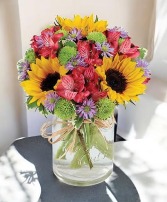 Flower Fields Mason Jar Very Cute!