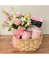 Flower gift basket 