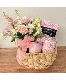 Flower gift basket 